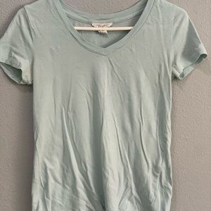 Forever 21 Blue V Neck Top